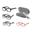 Glasses vector image