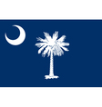 South Carolinian state flag vector image