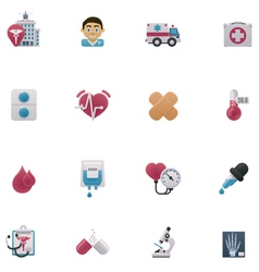 Medical icon set vector image