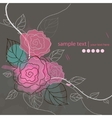 Floral background vector image