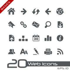 Web Navigation Basics Series vector image