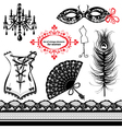 Set of elements for women vector image