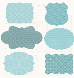 Vintage design elements for scrapbook - old tags a vector image