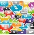 Social media background vector image