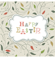 Happy easter retro cute greeting vector image
