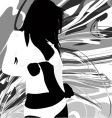 Party girl vector image