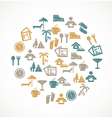 Travel icons vector image