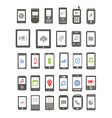 Abstract different mobile gadgets vector image