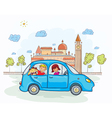 Family going for a ride vector image