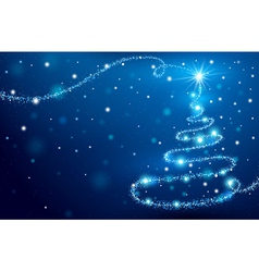 Christmas tree vector image