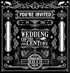 Wedding Invitation Design Elements vector image
