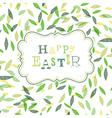 Happy easter cute greeting card vector image