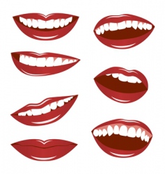Female lips vector image