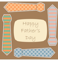 Happy Fathers Day card vector image
