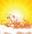 Floral grunge vector image