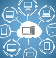 Connection scsheme vector image