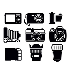 Photo icons vector image