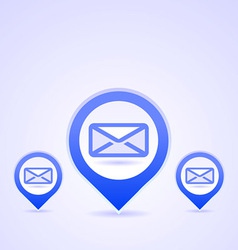 Blue mail symbols Blue mail symbols vector image