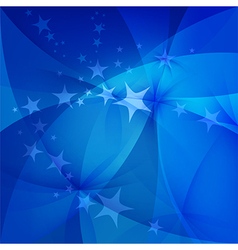 Abstract blue background with stars Abstract blue background with stars vector image