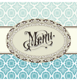 Baroque card vector image