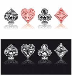 Card symbols vector image