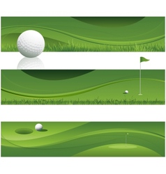 Abstract golf background vector image