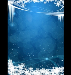 Winter background vector image