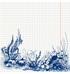 Underwater vector image