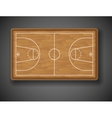 Basketball court vector image