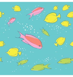 Exotic fish - hand drawing vector image