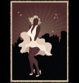 Marilyn Monroe poster vector image