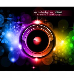 Music disco background vector image