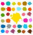 Splashes - Blots - Stains Set vector image