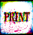 Print concept vector image