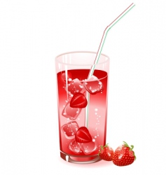 Fruit drink vector image