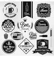 Beer labels set vector image