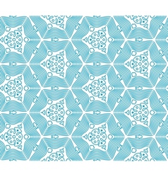 Blue Seamless Monochrome Pattern vector image