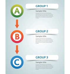 Multicolored presentation color circles template vector image