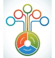 Multicolored presentation color circles template vector image