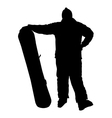 Snowborder vector image