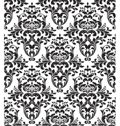Damask seamless background vector image