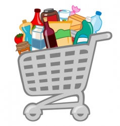 Shopping cart vector image