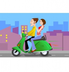 Scooter vector image