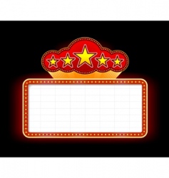 Neon sign vector image