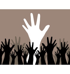Human hands vector image