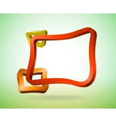 Colorful 3D speech bubbles Colorful 3D speech bubbles vector image
