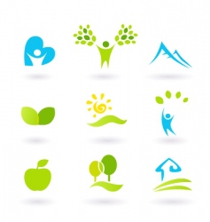 Andscape icons vector image