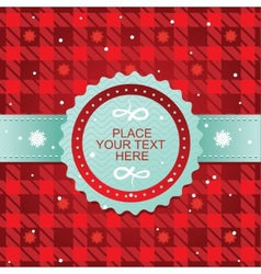 Cute christmas background vector image