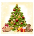 Christmas greeting card vector image