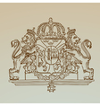 Detailed Vintage Royalty Emblem vector image